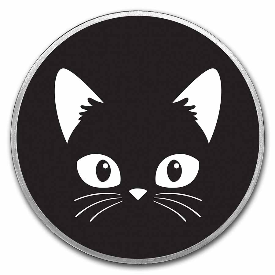 1 oz Silver Colorized Round - APMEX (Black Cat) | eBay